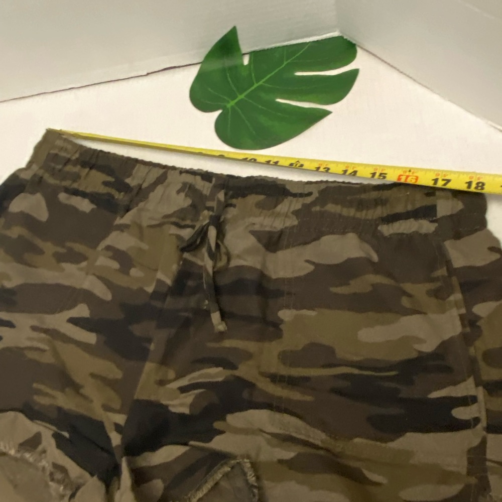 Express Camo Linen Drawstring Shorts - image 5